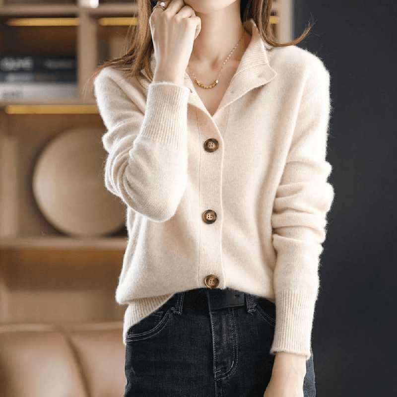 Elegant Cashmere Cardigan For Women