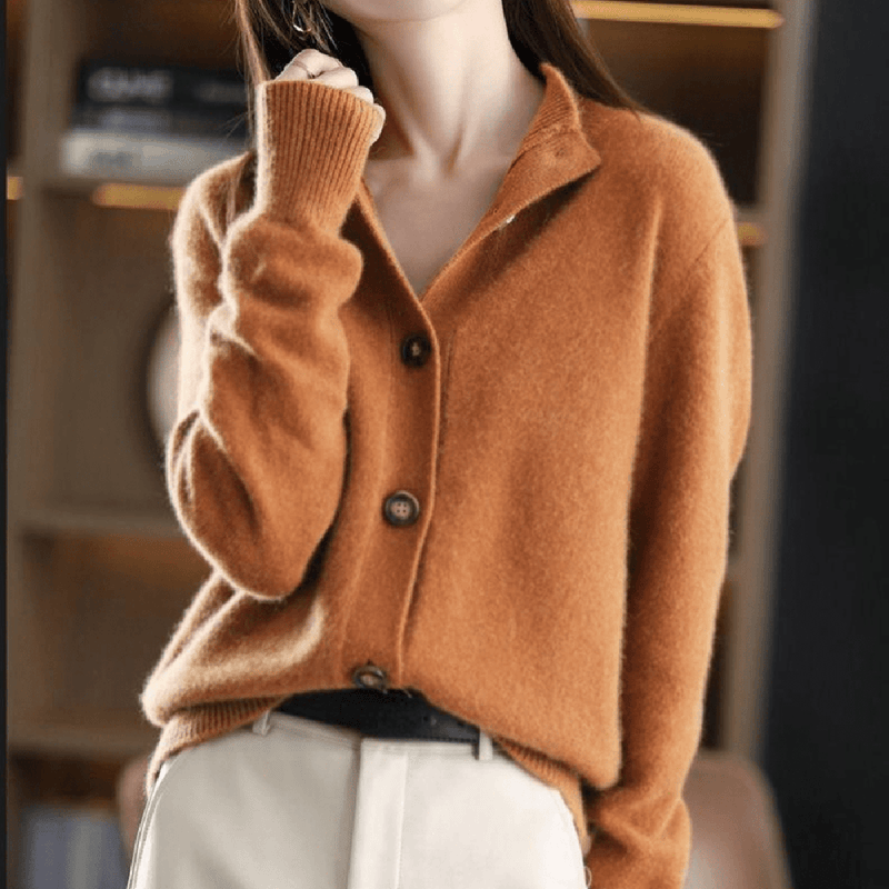 Elegant Cashmere Cardigan For Women