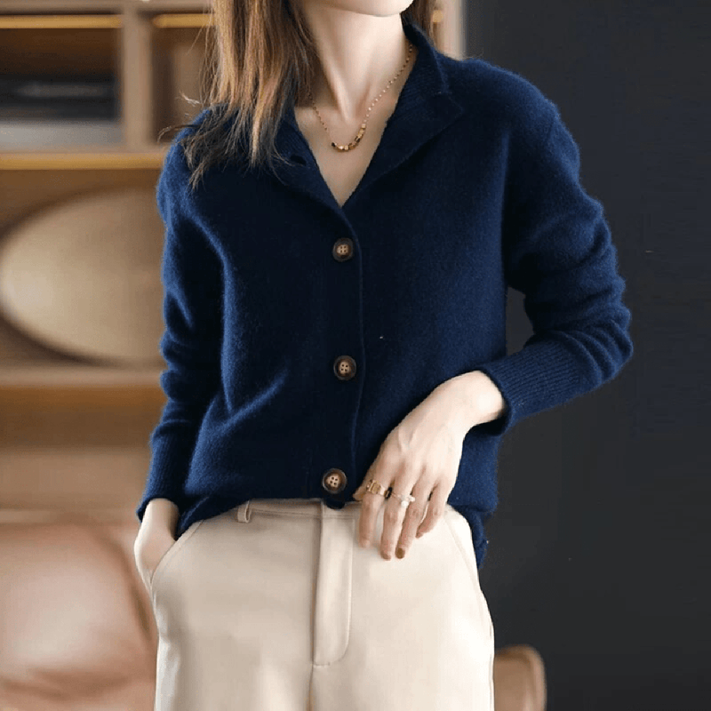 Elegant Cashmere Cardigan For Women