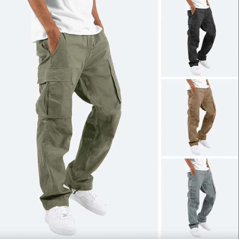Men's Elastic Waist Cargo Pants