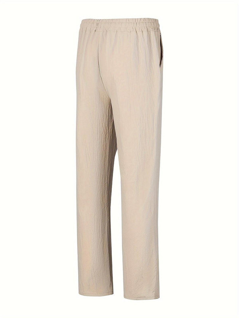 Men's Relaxed Fit Linen Drawstring Pants
