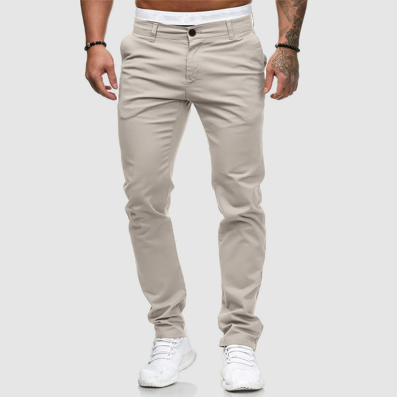 Men's Slim Straight Leg Casual Pants
