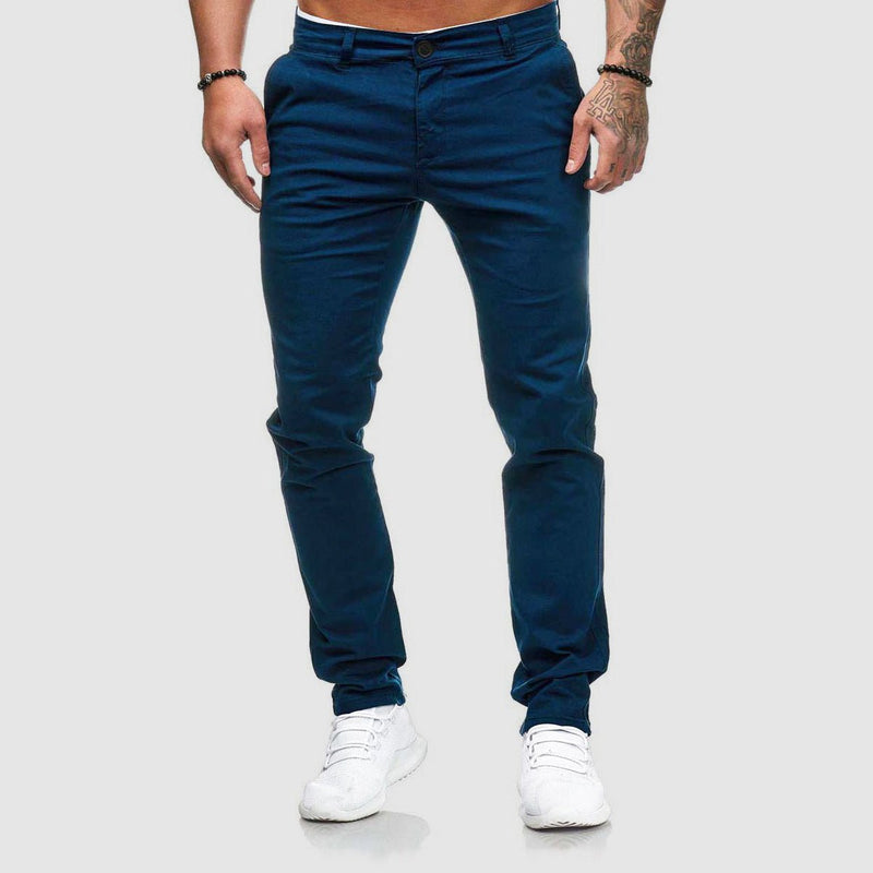 Men's Slim Straight Leg Casual Pants