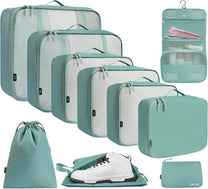 10-Piece Packing Cube Set For Travel Organisation And Space Saving