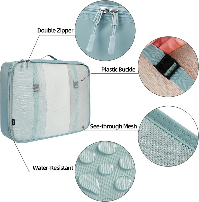 10-Piece Packing Cube Set For Travel Organisation And Space Saving