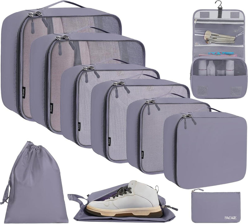 10-Piece Packing Cube Set For Travel Organisation And Space Saving