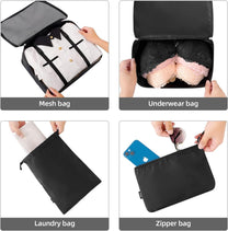 10-Piece Packing Cube Set For Travel Organisation And Space Saving
