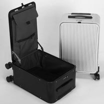 100% Aluminium Suitcase With 360° Spinner Wheels - Stylish Cabin And Checked Luggage