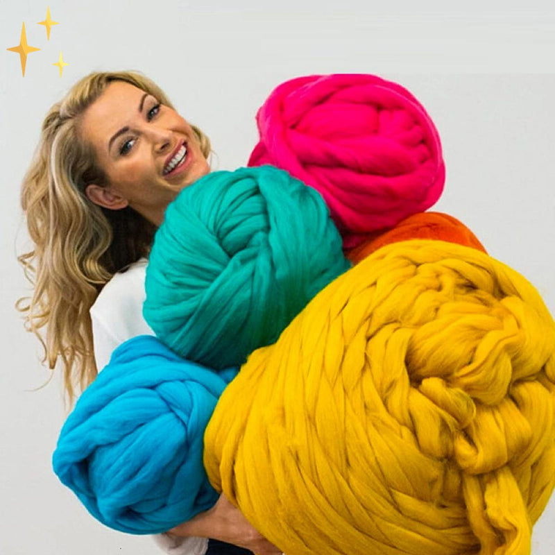 1000 Gram XXL Chunky Yarn - Soft Premium Knitting Wool for Fashion Projects