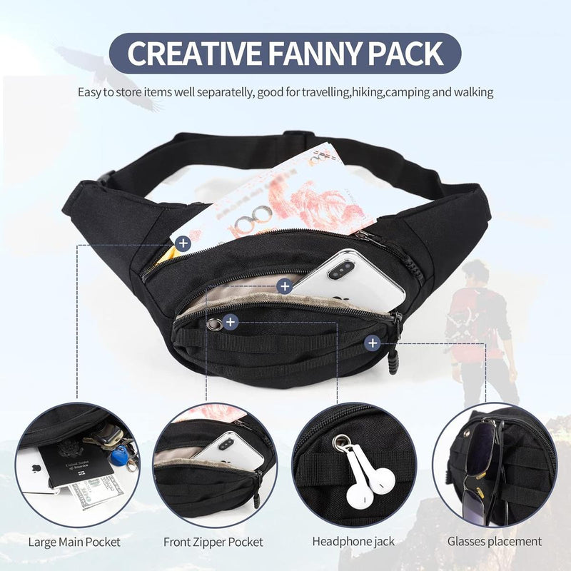 1+1 Free Waterproof Crossbody Bag With Multiple Compartments