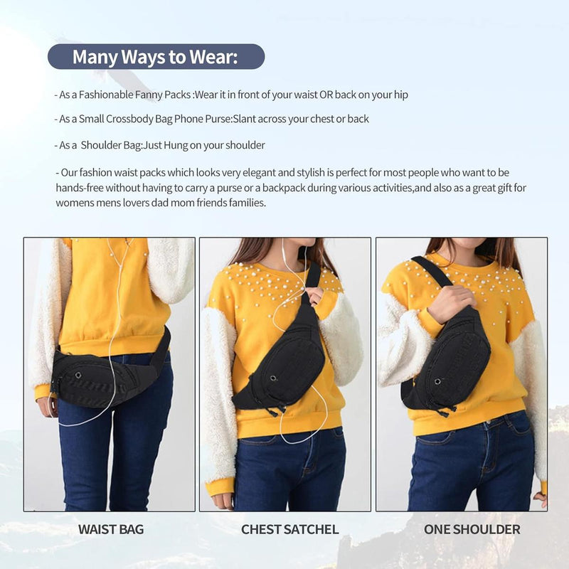 1+1 Free Waterproof Crossbody Bag With Multiple Compartments