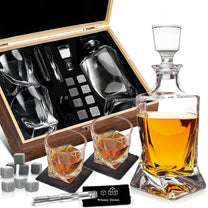 Crystal Decanter And Glass Set For Whiskey And Spirits