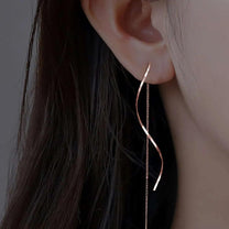 14K Gold Silver Geometric Stud Earrings