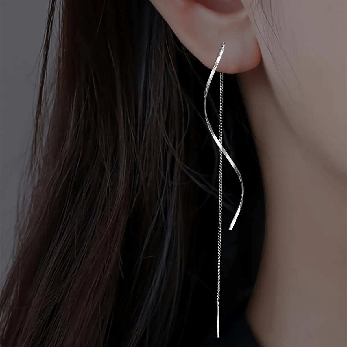 14K Gold Silver Geometric Stud Earrings