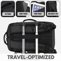 15&quot; Waterproof Laptop Backpack With Side Opening And USB-C Charging Port