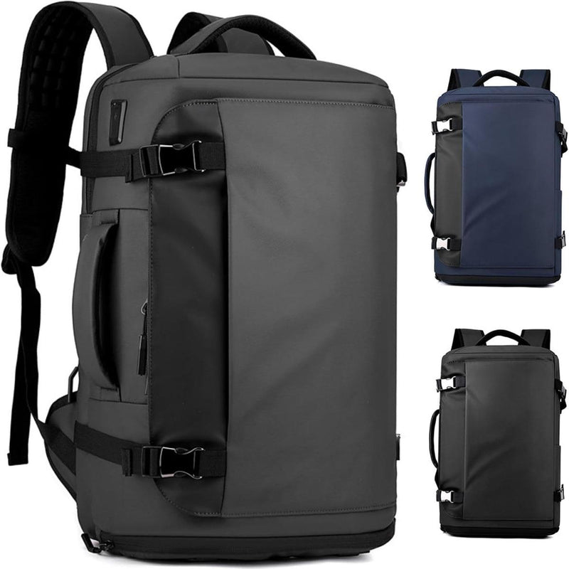 15&quot; Waterproof Laptop Backpack With Side Opening And USB-C Charging Port