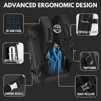 15&quot; Waterproof Laptop Backpack With Side Opening And USB-C Charging Port