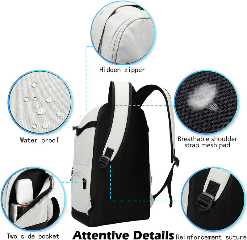 15.6-Inch Laptop Backpack With Organiser Pockets And Water-Resistant Material