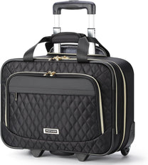 15.6-Inch Rolling Laptop Bag With Multiple Compartments And Airline Approved Dimensions