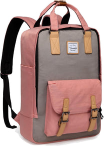 15.6&quot; Water-Resistant Vintage Laptop Backpack With Organiser Pockets