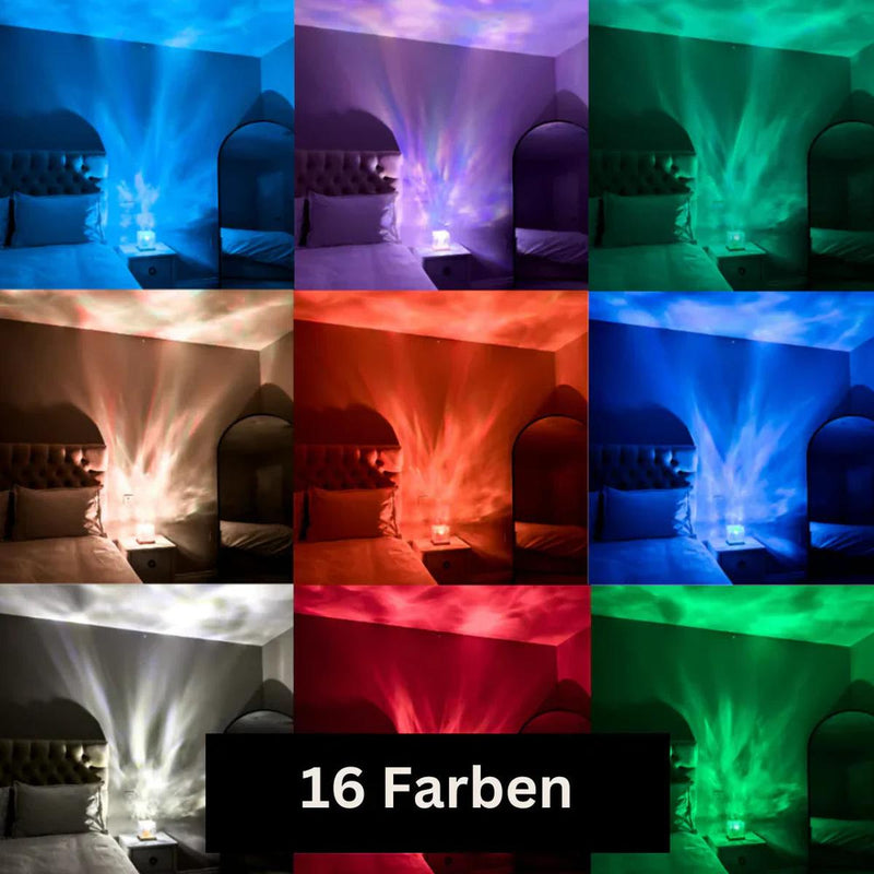 16-Color LED Northern Lights Lamp With Remote Control