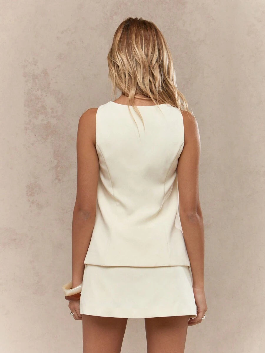Business Co-ord Set With Mini Skirt