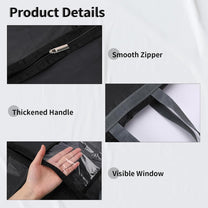 180 cm Garment Cover With Zipper And Window - Buy 1 Get 1 Free