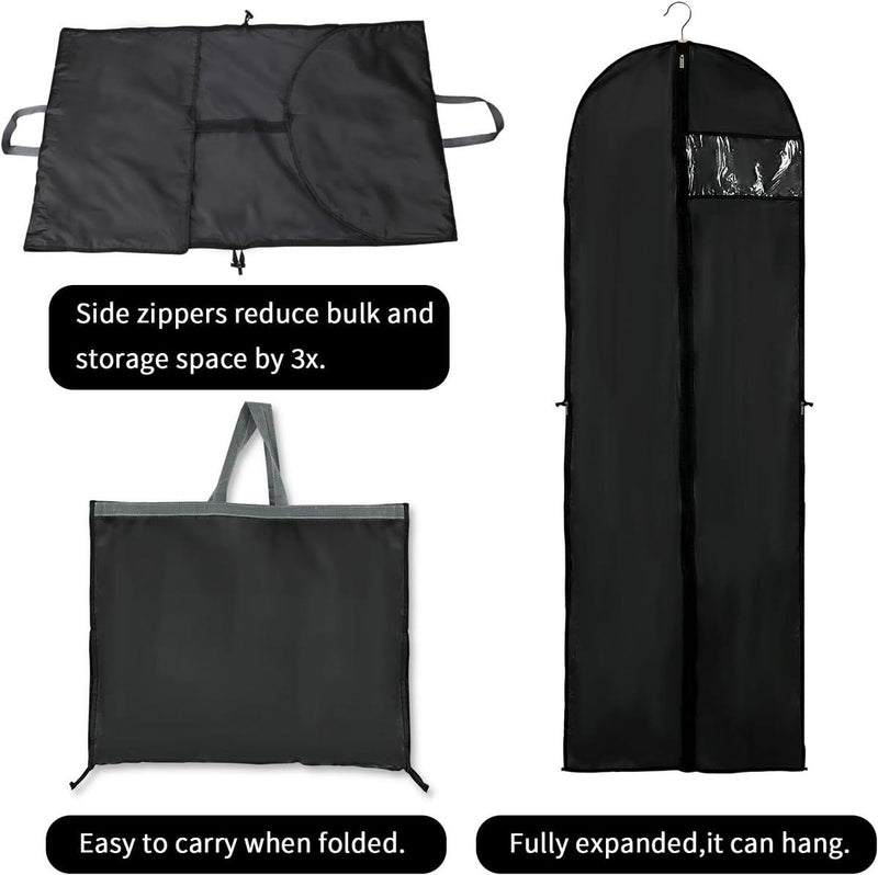 180 cm Garment Cover With Zipper And Window - Buy 1 Get 1 Free