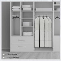 180 cm Garment Cover With Zipper And Window - Buy 1 Get 1 Free
