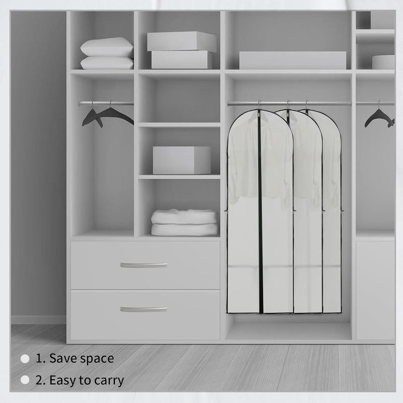 180 cm Garment Cover With Zipper And Window - Buy 1 Get 1 Free