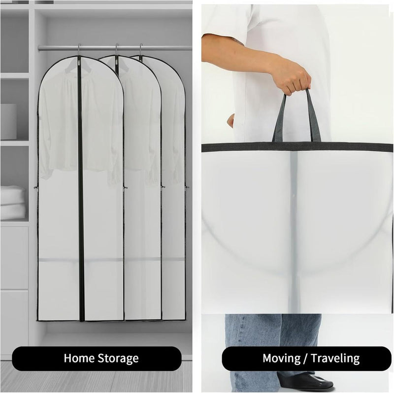 180 cm Garment Cover With Zipper And Window - Buy 1 Get 1 Free