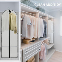 180 cm Garment Cover With Zipper And Window - Buy 1 Get 1 Free