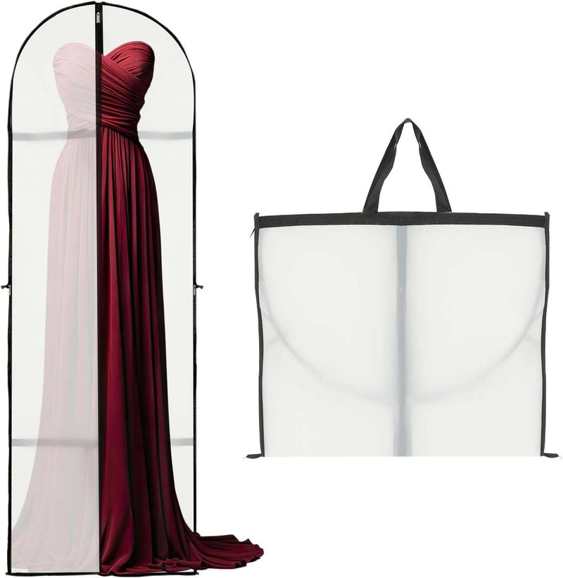 180 cm Garment Cover With Zipper And Window - Buy 1 Get 1 Free