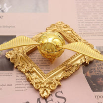 18K Gold-Plated Vintage Ring Box With Wizarding Design