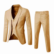 Men&#39;s Slim-Fit Suit with Blazer and Trousers