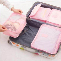 2 For 1 Luggage Organiser Set - 6-Piece Travel Storage Bags