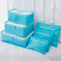 2 For 1 Luggage Organiser Set - 6-Piece Travel Storage Bags