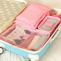 2 For 1 Luggage Organiser Set - 6-Piece Travel Storage Bags