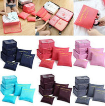 2 For 1 Luggage Organiser Set - 6-Piece Travel Storage Bags