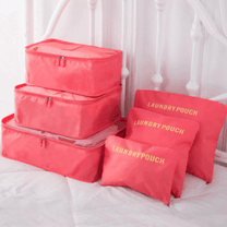 2 For 1 Luggage Organiser Set - 6-Piece Travel Storage Bags