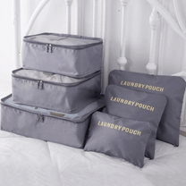 2 For 1 Luggage Organiser Set - 6-Piece Travel Storage Bags