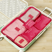 2 For 1 Luggage Organiser Set - 6-Piece Travel Storage Bags
