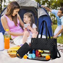 2-In-1 Insulated Lunch And Laptop Bag For Work And Travel