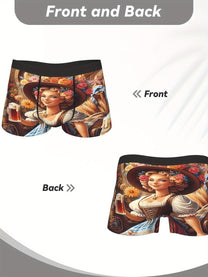 2 Pack Men&#39;s Oktoberfest Print Boxershorts