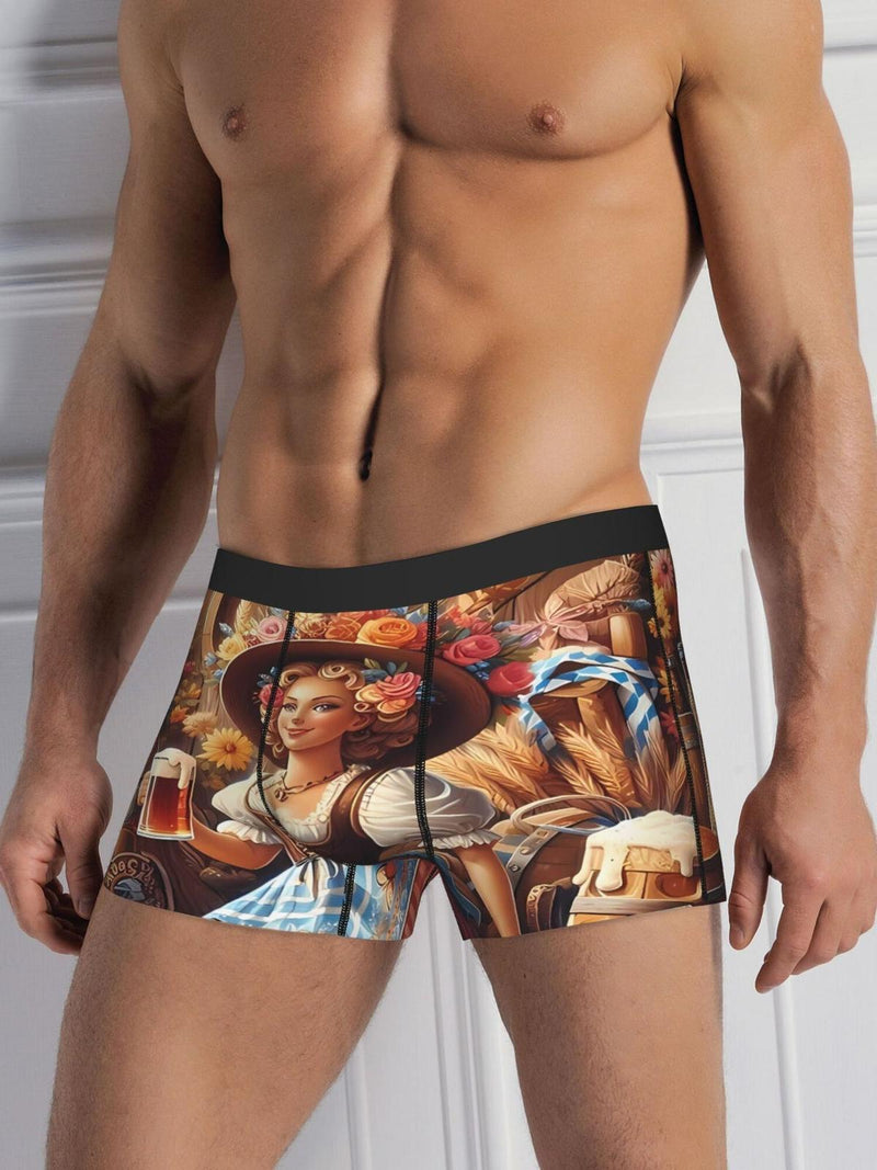 2 Pack Men&#39;s Oktoberfest Print Boxershorts