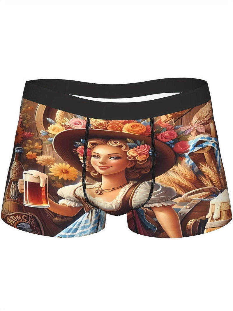 2 Pack Men&#39;s Oktoberfest Print Boxershorts