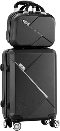 2-Piece ABS Hard Shell Luggage Set With TSA Lock And 360° Spinner Wheels