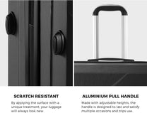 2-Piece ABS Hard Shell Luggage Set With TSA Lock And 360° Spinner Wheels