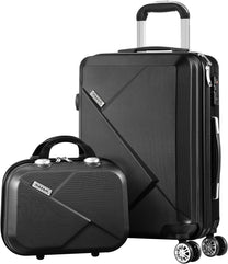 2-Piece ABS Hard Shell Luggage Set With TSA Lock And 360° Spinner Wheels