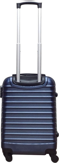 2-Piece Dark Blue Hard Shell Luggage Set with 4 Wheels